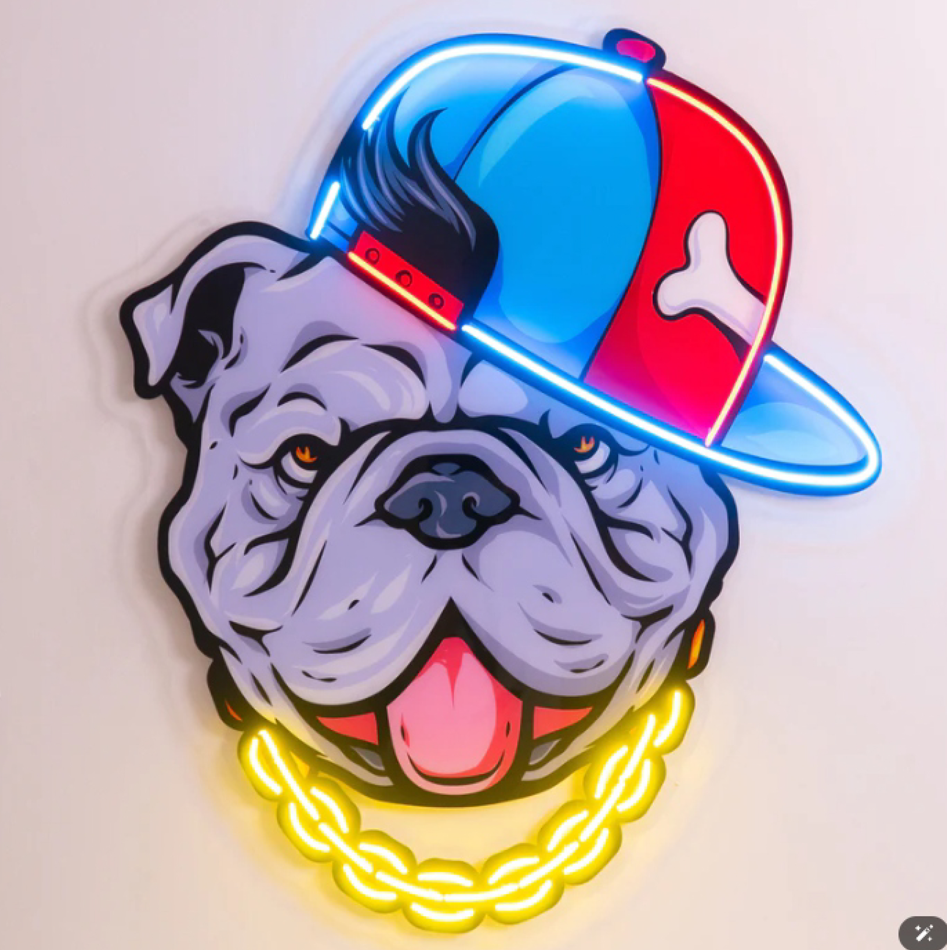 Köpek MC pop-art neon