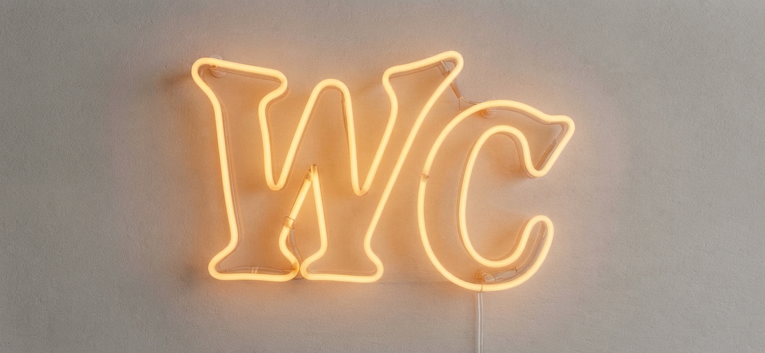 WC / Açık Neon