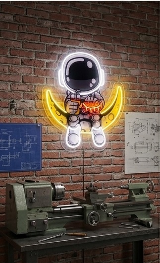 Astronot Ay Neon LED